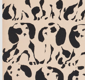 101 Dalmatians 1966 Polish Film Movie Poster, Liliana Baczewska - detail