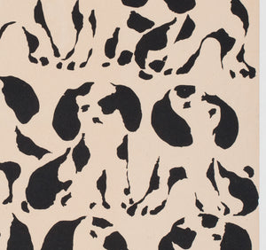 101 Dalmatians 1966 Polish Film Movie Poster, Liliana Baczewska - detail