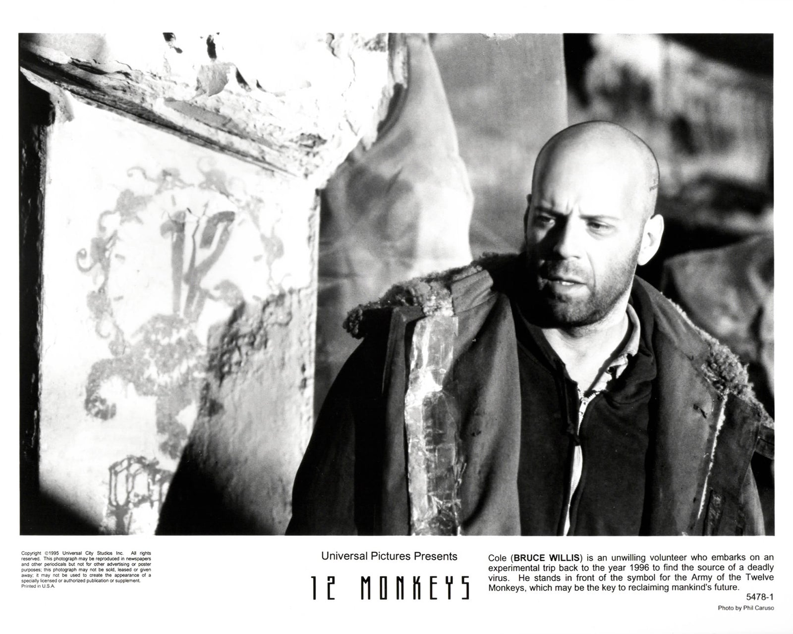 12 Monkeys 1995 Publicity Film Movie Press Still Framed