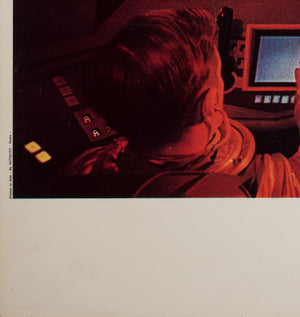 2001 A Space Odyssey 1968 Italian Jumbo Still Film Movie Poster Cockpit Style - detail