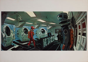 2001 A Space Odyssey 1968 Italian Jumbo Still Film Movie Poster HAL Spying