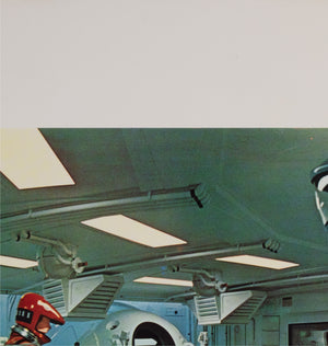 2001 A Space Odyssey 1968 Italian Jumbo Still Film Movie Poster HAL Spying - detail