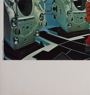 2001 A Space Odyssey 1968 Italian Jumbo Still Film Movie Poster HAL Spying - detail