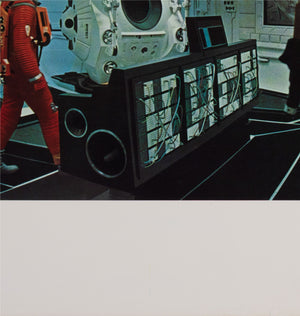 2001 A Space Odyssey 1968 Italian Jumbo Still Film Movie Poster HAL Spying - detail