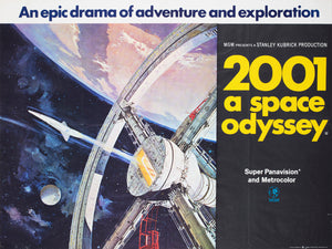 2001 a space odyssey 1968 uk quad style a film movie poster bob mccall