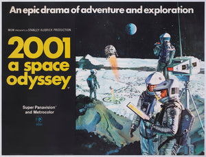 2001 A Space Odyssey 1968 UK Quad Poster Film Movie Style B Bob McCall