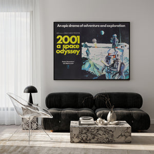 2001 A Space Odyssey 1968 UK Quad Poster Film Movie Style B Bob McCall