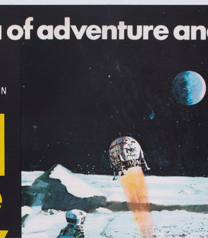 2001 A Space Odyssey 1968 UK Quad Poster Film Movie Style B Bob McCall - detail