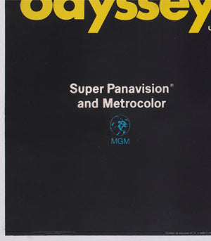 2001 A Space Odyssey 1968 UK Quad Poster Film Movie Style B Bob McCall - detail