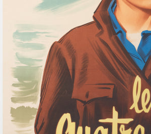 The 400 Blows 1959 French Grande Film Movie Poster, Boris Grinsson - detail
