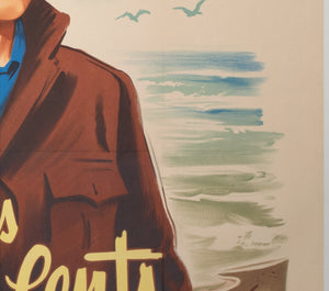 The 400 Blows 1959 French Grande Film Movie Poster, Boris Grinsson - detail