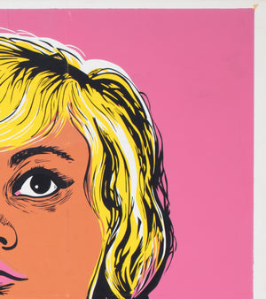 a blonde in love 1965 uk quad academy cinema film movie poster peter strausfeld - detail