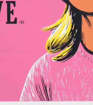 a blonde in love 1965 uk quad academy cinema film movie poster peter strausfeld - detail