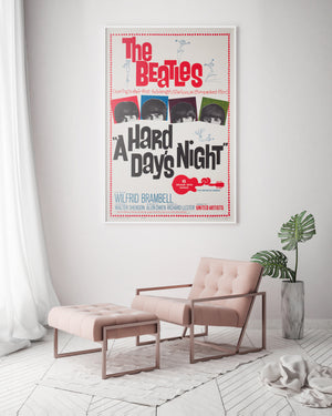 A Hard Day's Night 1964 US 1 Sheet Film Movie Poster, Joseph Caroff