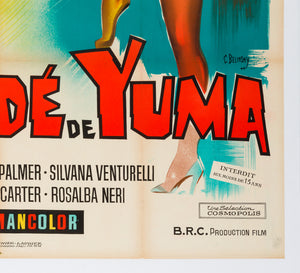 Vivo Per la Tua Morte A Long Ride From Hell 1968 French Grande film movie poster - detail