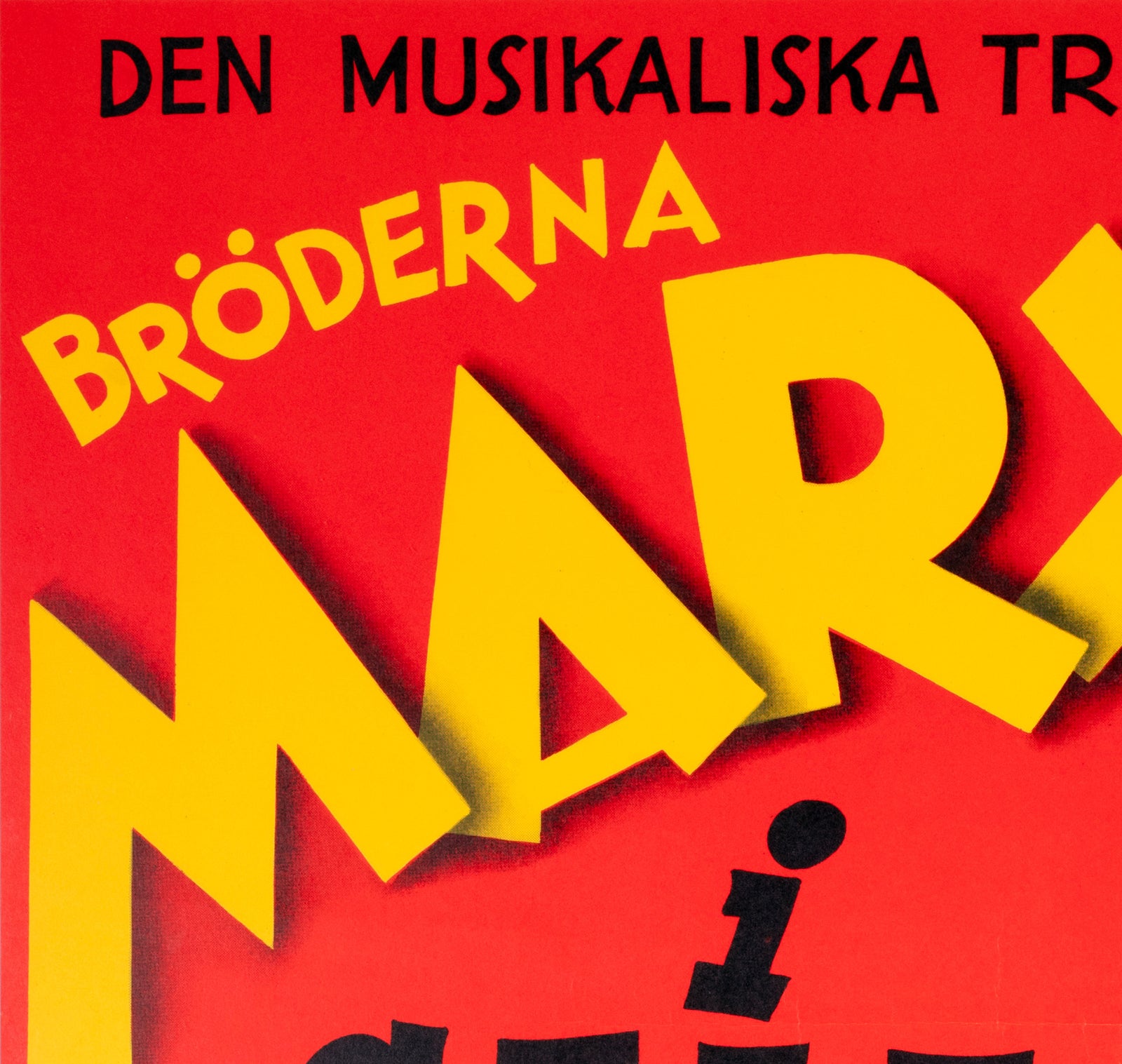 A Night at the Opera R1972 Swedish Film Poster - detail
