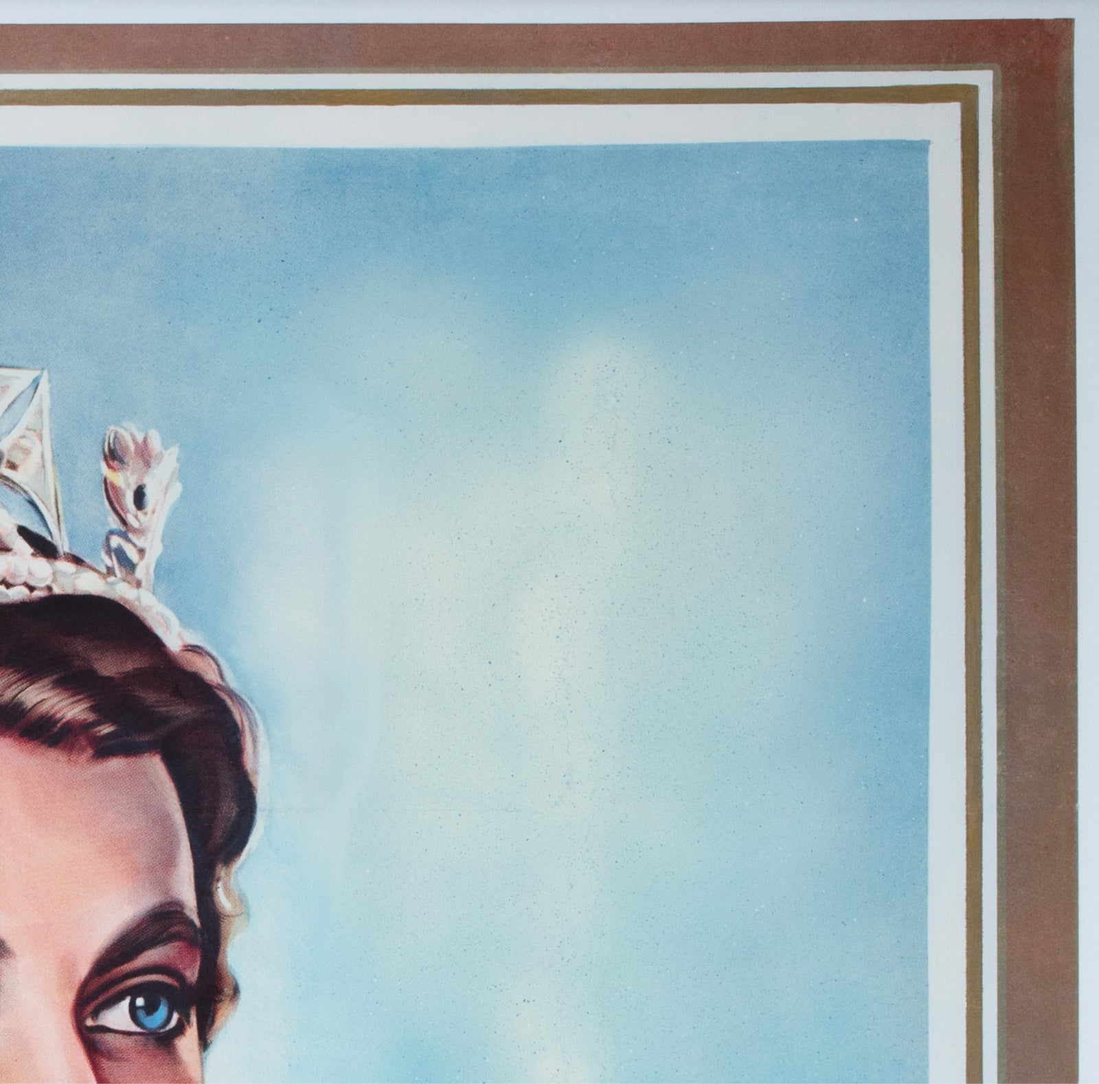 A Queen is Crowned 1953 French Film Poster - detail