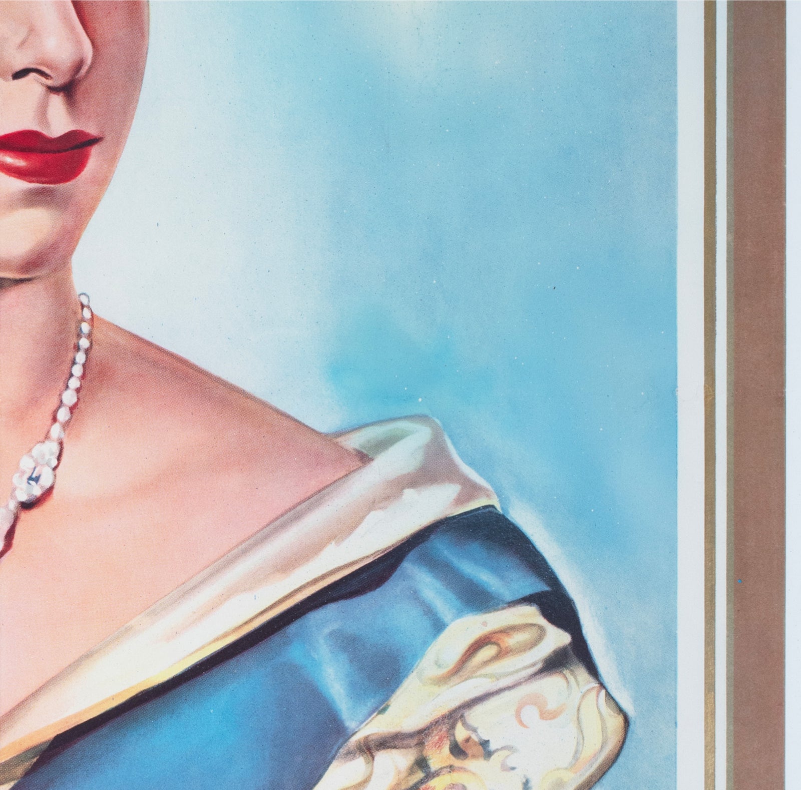 A Queen is Crowned 1953 French Film Poster - detail