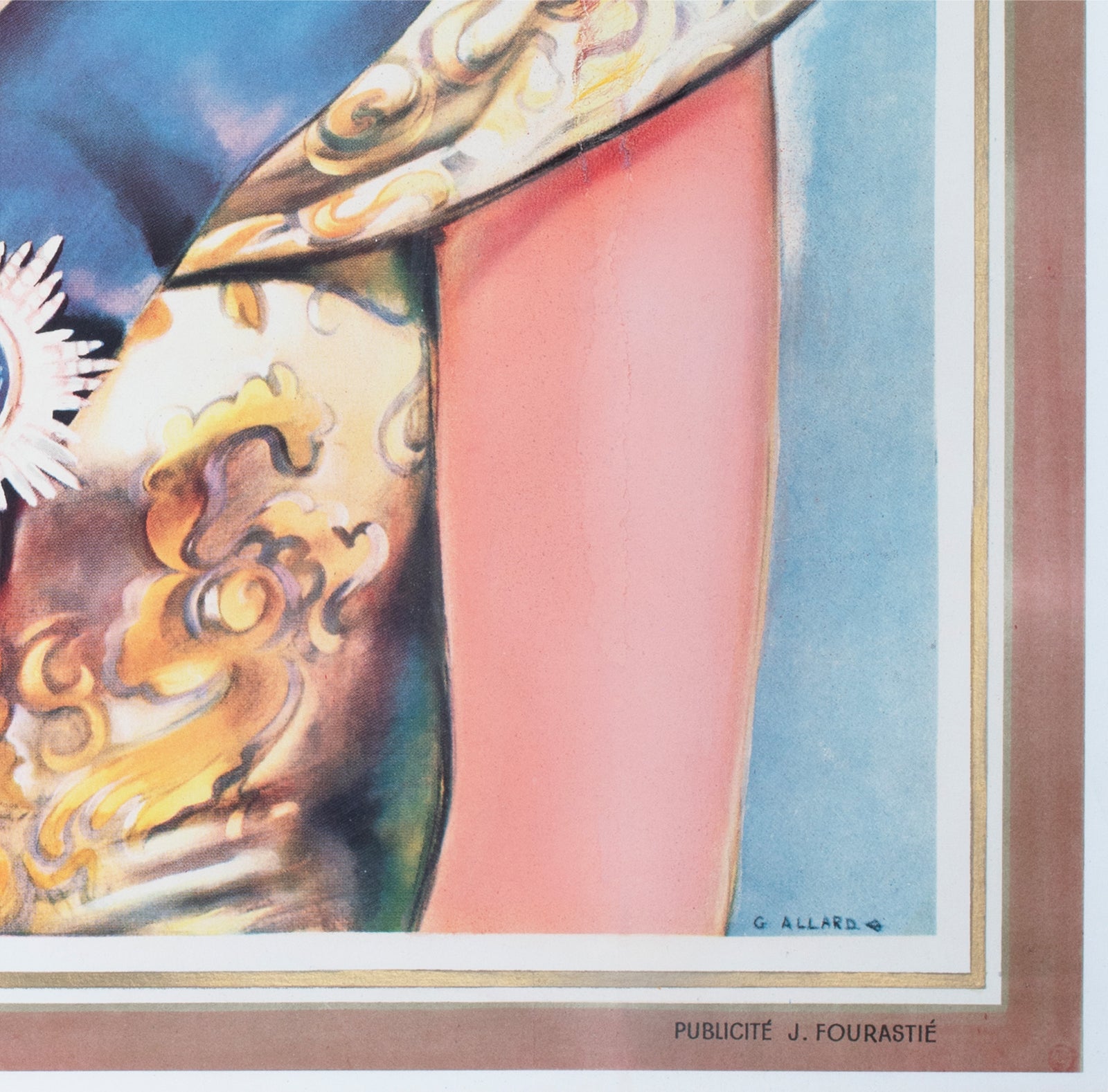 A Queen is Crowned 1953 French Film Poster - detail