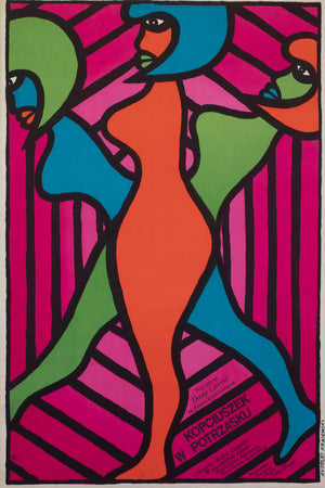 A Trap for Cinderella 1967 Polish A1 Film Movie Poster, Andrzej Krajewski