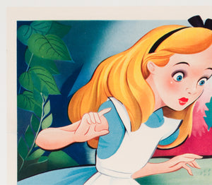 Alice in Wonderland 1951 Belgian Film Poster - detail