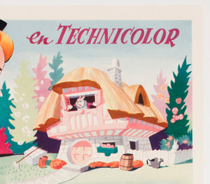 Alice in Wonderland 1951 Belgian Film Poster - detail