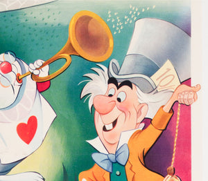 Alice in Wonderland 1951 Belgian Film Poster - detail