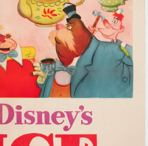 Alice in Wonderland 1951 US 1 Sheet Film Movie Poster, Disney - detail