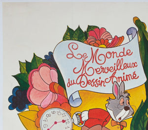 Alice in Wonderland R1970s French Grande Film Movie Poster - detail