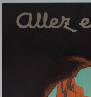 Allez en Corse CGT c1950s Corsica French Travel Poster, Edouard Collin - detail