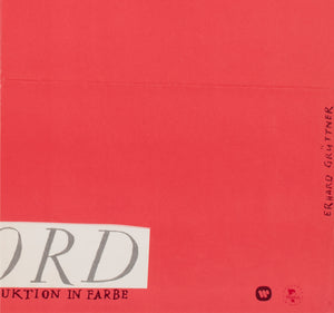 Amarcord 1976 East German A1 Style B Film Poster Erhard Gruttner - detail