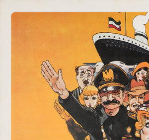 Amarcord 1974 Japanese B2 Film Movie Poster, Giuliano Geleng - detail