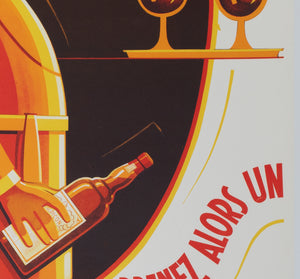 Amer Picon Chaud c1930 Swiss Beverage Advertising Poster, Noel Fontanet - detail