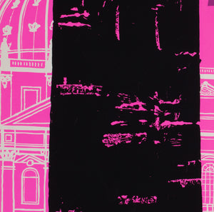 BOAC Europe c1955s Silkscreen Airline Travel Poster - detail