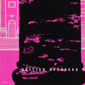 BOAC Europe c1955s Silkscreen Airline Travel Poster - detail