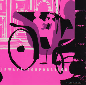 BOAC Europe c1955s Silkscreen Airline Travel Poster - detail