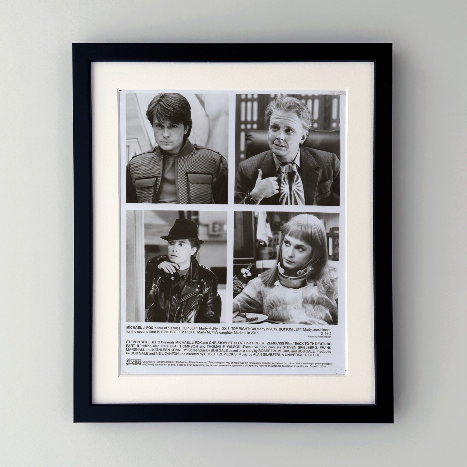 Back to the Future 2 (1989) Film Movie Press Publicity Still Framed