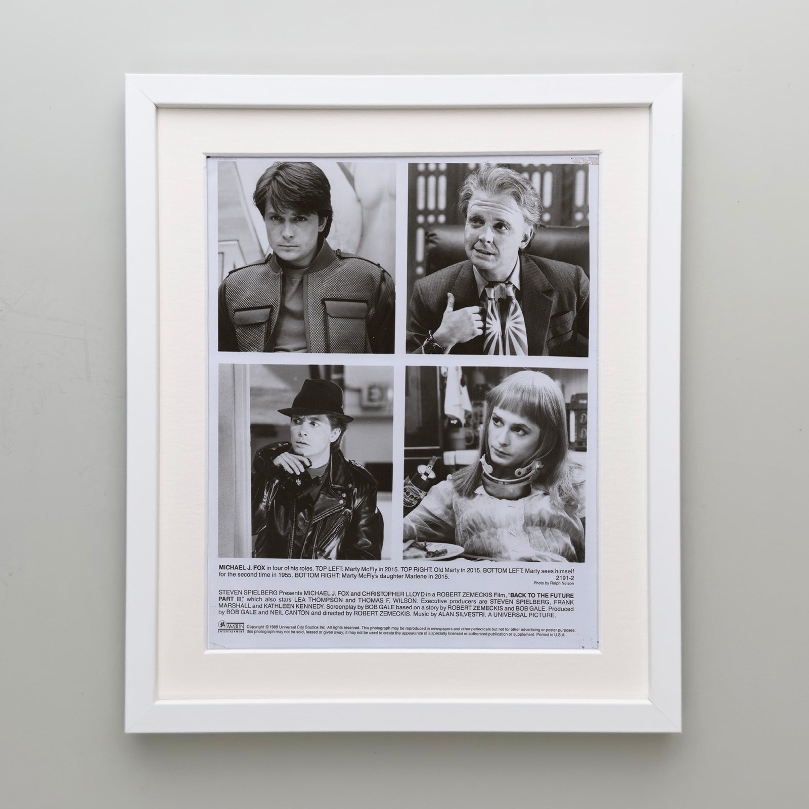 Back to the Future 2 (1989) Film Movie Press Publicity Still Framed