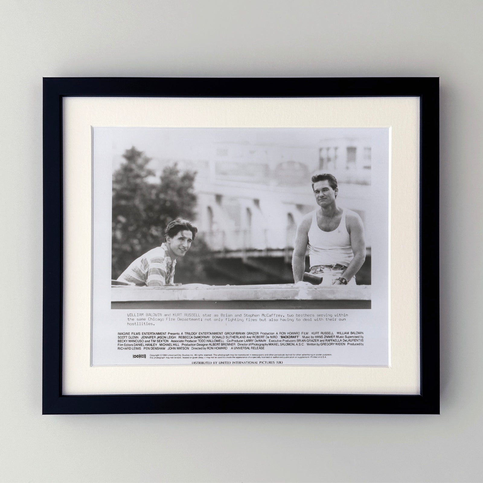 Backdraft 1990 Film Movie Press Publicity Still Framed