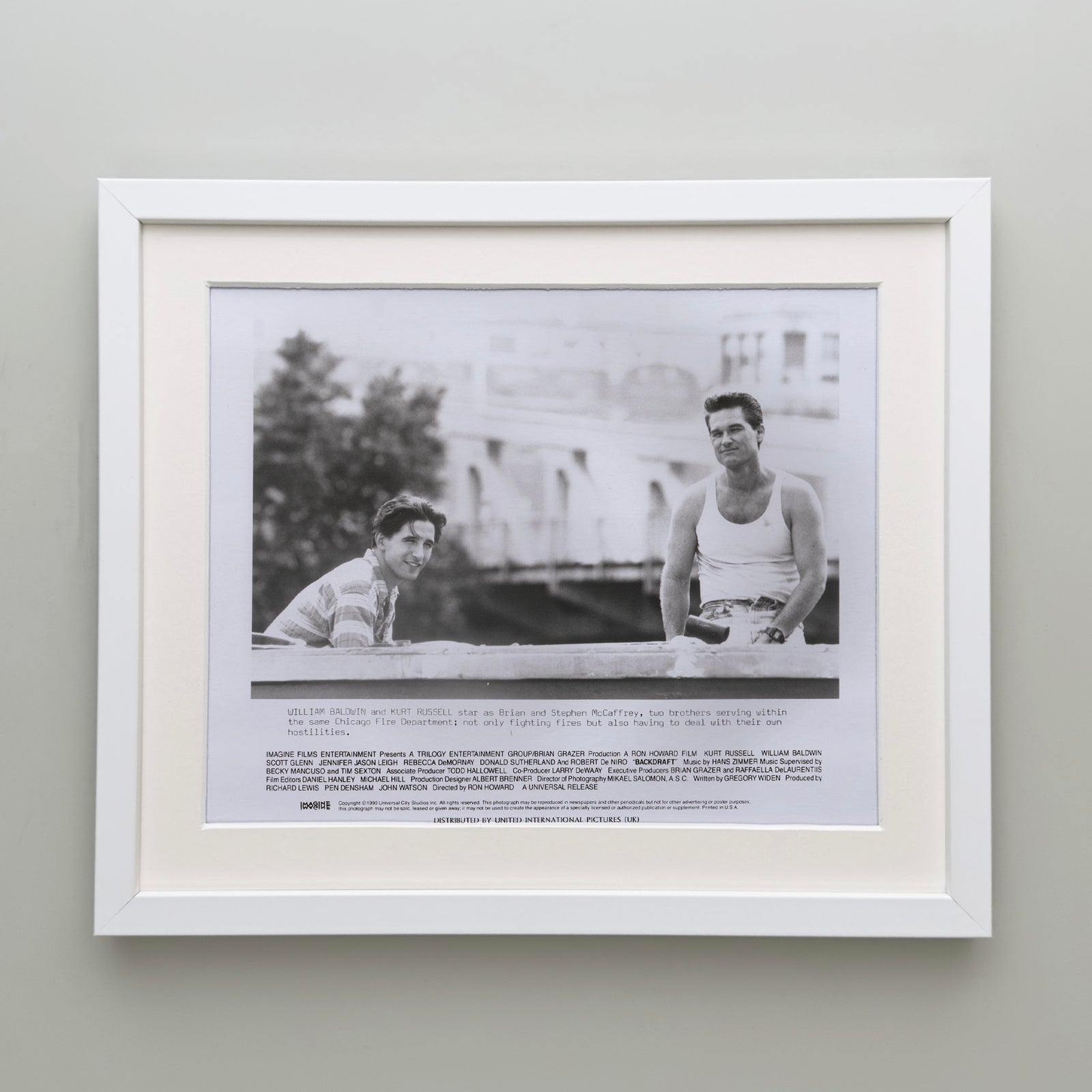 Backdraft 1990 Film Movie Press Publicity Still Framed