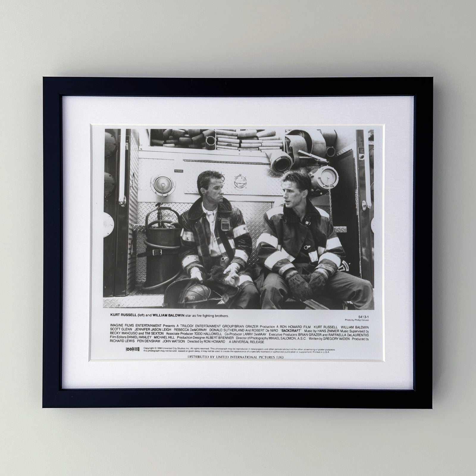 Backdraft 1990 Film Movie Press Publicity Still Framed