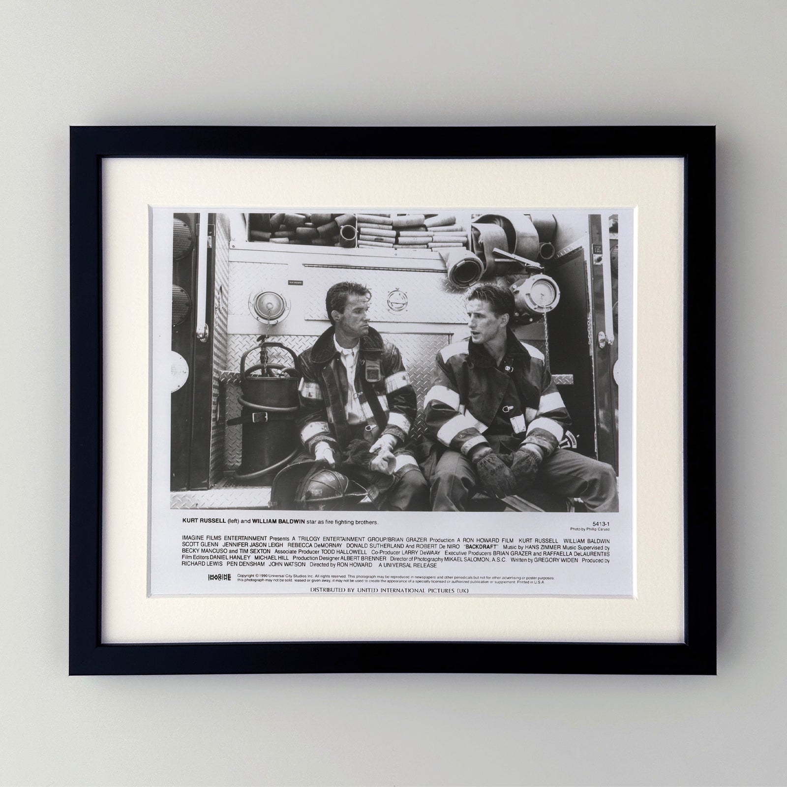 Backdraft 1990 Film Movie Press Publicity Still Framed