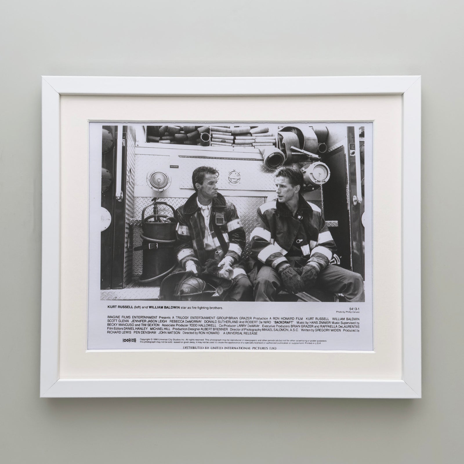 Backdraft 1990 Film Movie Press Publicity Still Framed
