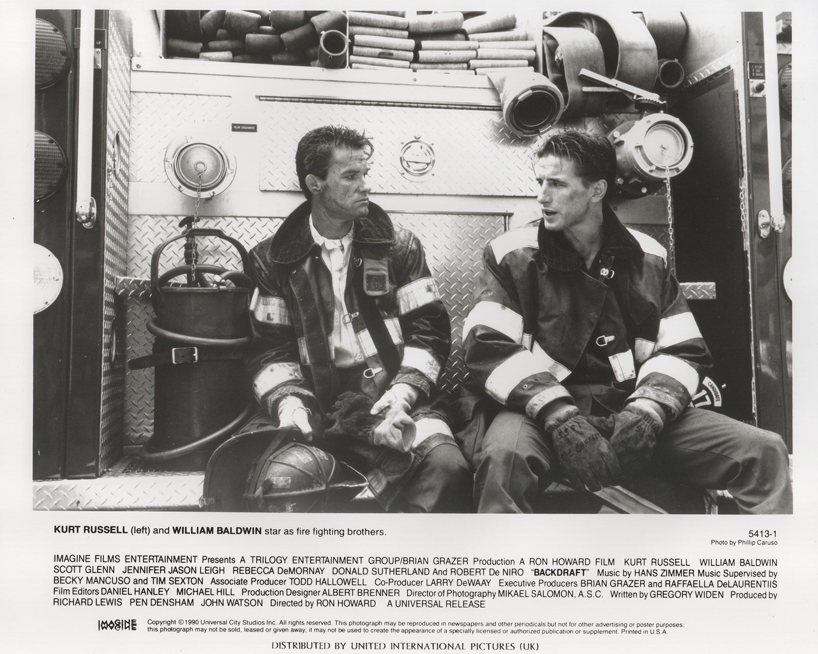 Backdraft 1990 Film Movie Press Publicity Still Framed