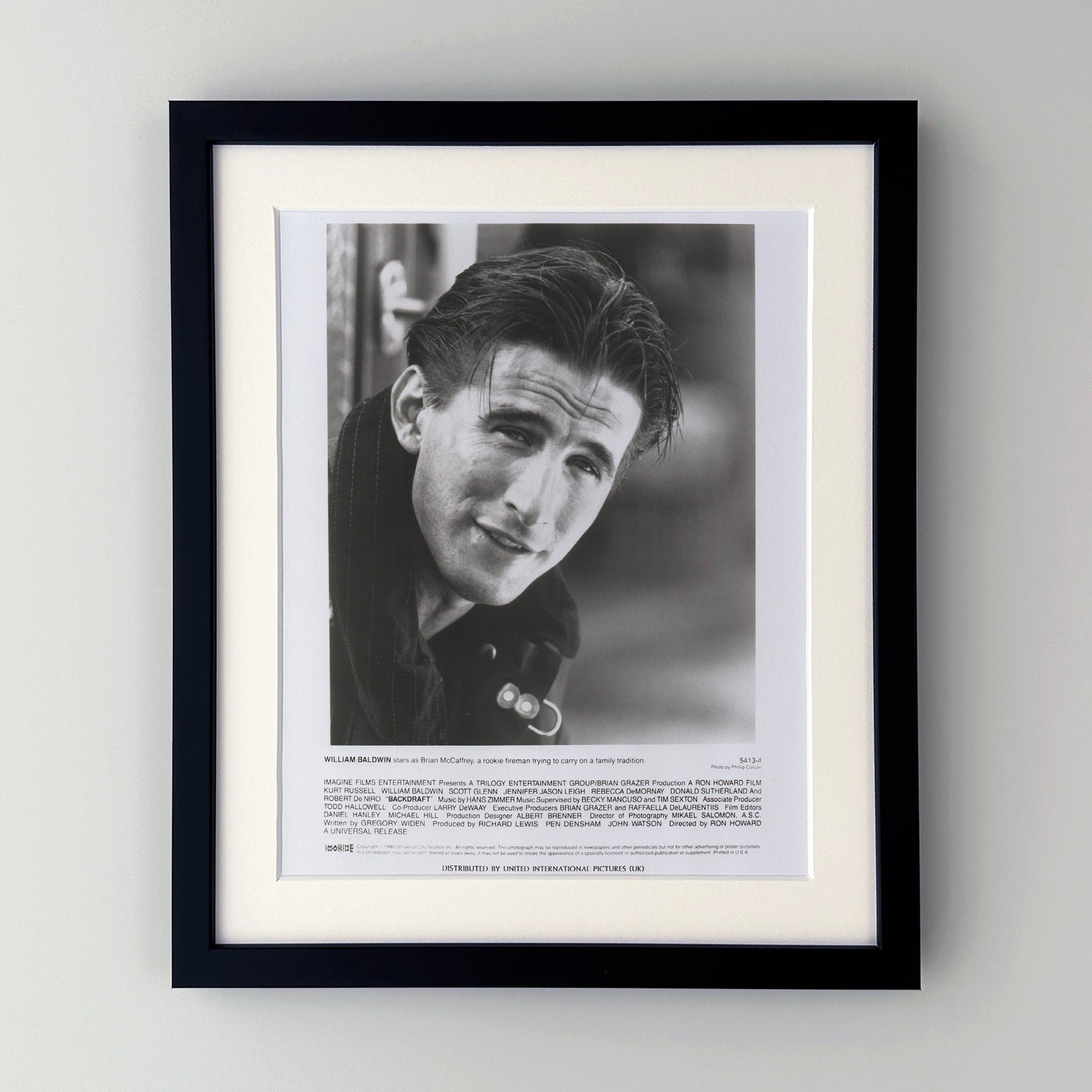 Backdraft 1990 Film Movie Press Publicity Still Framed
