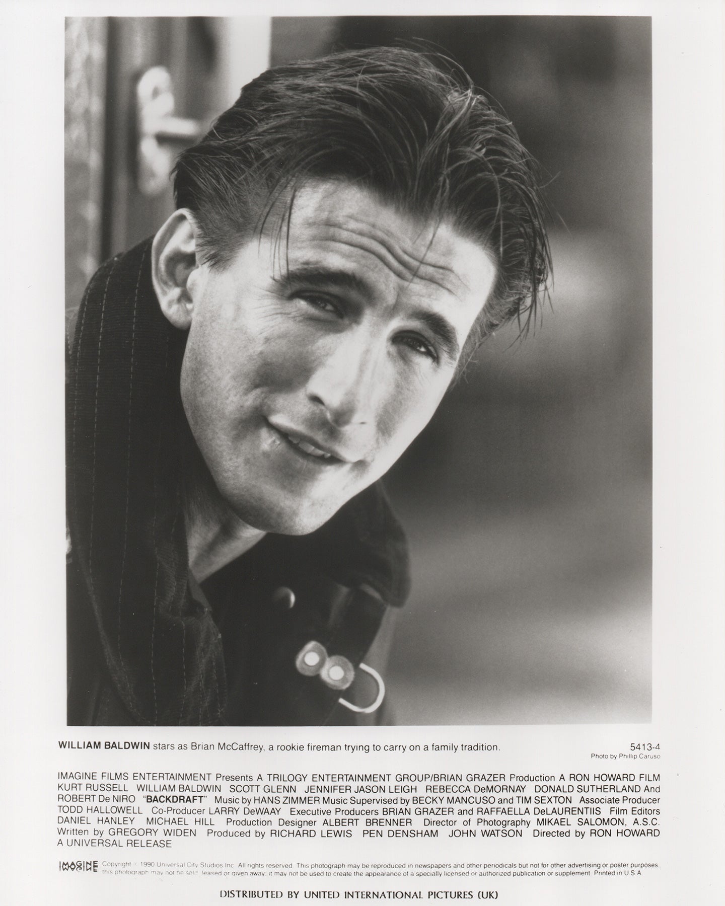Backdraft 1990 Film Movie Press Publicity Still Framed