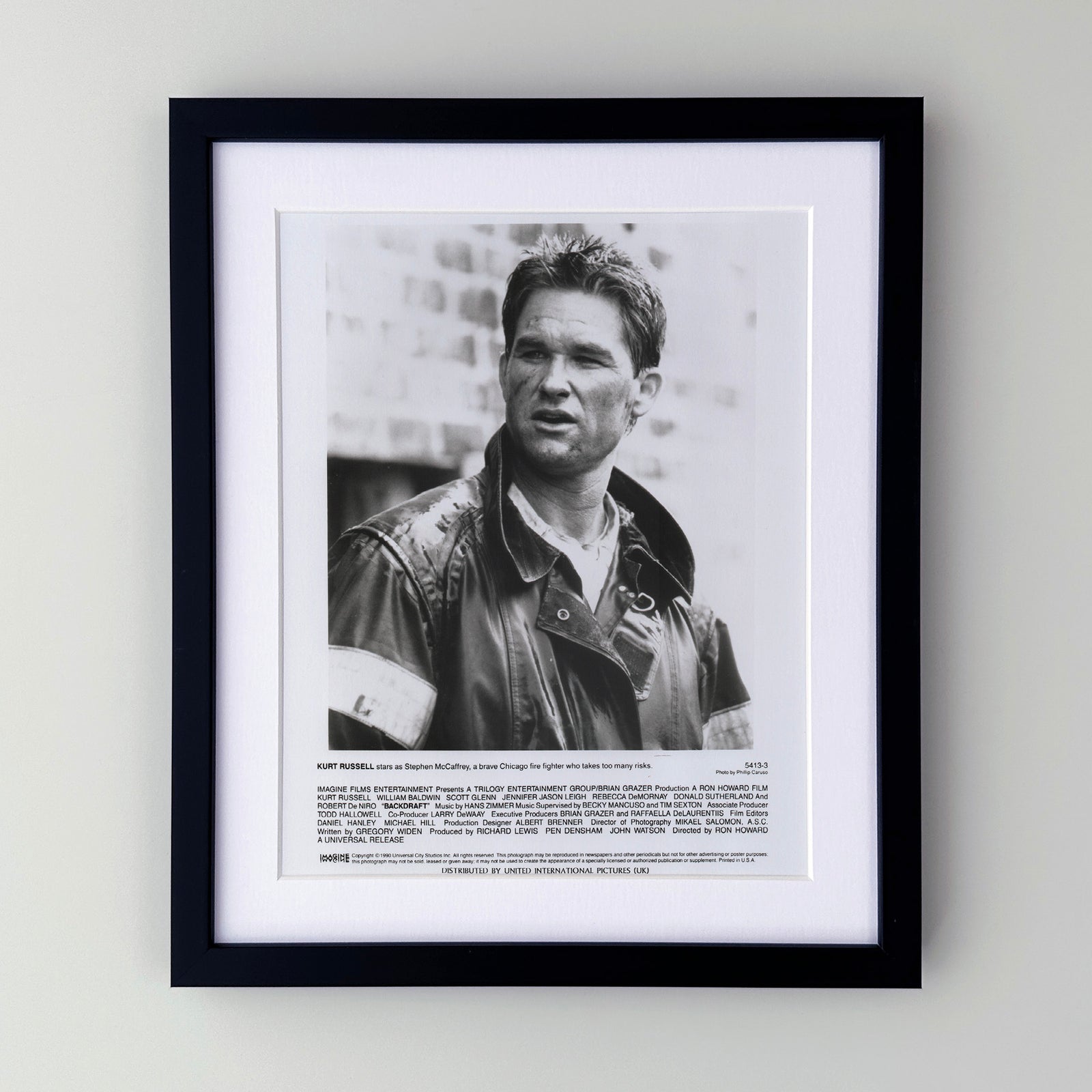 Backdraft 1990 Film Movie Press Publicity Still Framed