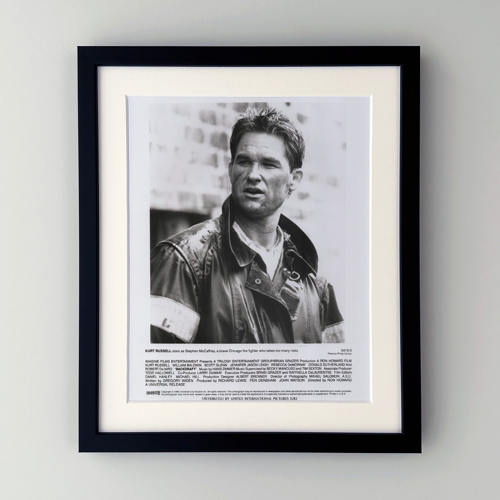 Backdraft 1990 Film Movie Press Publicity Still Framed