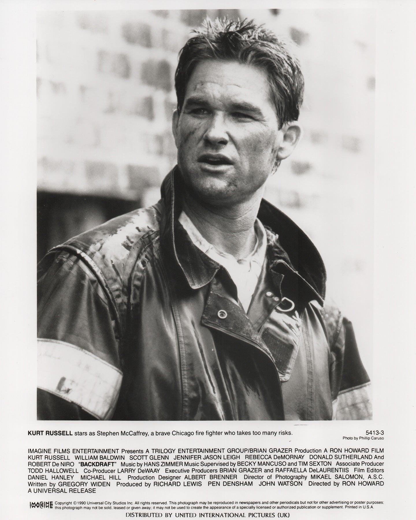 Backdraft 1990 Film Movie Press Publicity Still Framed
