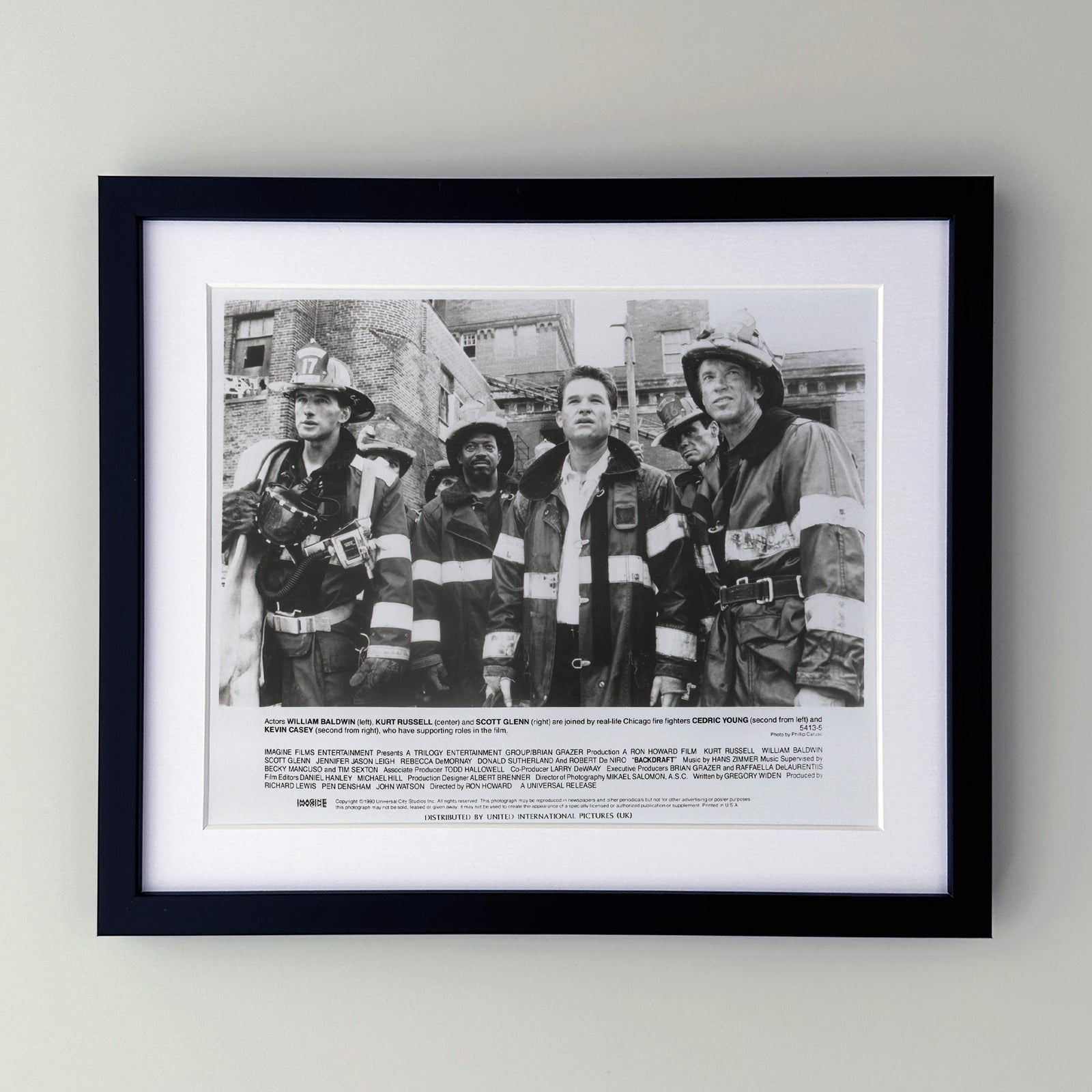 Backdraft 1990 Film Movie Press Publicity Still Framed